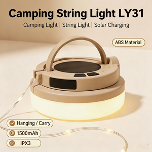 Guirlande lumineuse multifonctionnelle pour le camping, lampe LED d'extérieur, portable, rechargeable par USB, éclairage décoratif pour le camping - Product Image 5