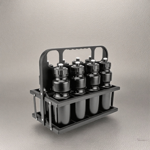 Porte-bouteilles pliable en PE pour 8 bouteilles, accessoires d'<span class=keywords><strong>entraînement</strong></span> de football, de soccer et de basketball, écologiques, de luxe, personnalisés, parmi les plus vendus - Product Image 3