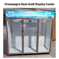 Réfrigérateur vertical de supermarché à porte vitrée pour boissons, vitrine réfrigérée pour boissons, réfrigérateur Coca-Cola à porte vitrée