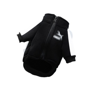 Pet Hoodie Winter Warm Zipper Dog <b>Cat</b> <b>Clothes</b> Red Black Pet Apparel <b>For</b> Small Pets With Letter Design - Product Image 5