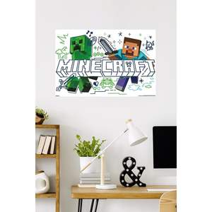 โปสเตอร์ติดผนังลายมายคราฟ ซีทรูอิป ครีปเปอร์ ไซมอน ยูนเฟรม ขนาด 34x22.4 นิ้ว น้ำหนักเบา ไม่ต้องใช้แบตเตอรี่ ดีไซน์ทันสมัย - Product Image 3