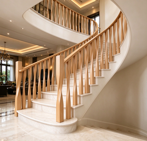 Balustre d'escalier en bois massif moderne EFS avec garantie de 2 ans, design minimaliste durable pour applications d'escalier, fabriqué au Vietnam - Product Image 6