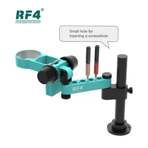 RF4 76mm bras <span class=keywords><strong>articulé</strong></span> Microscope support d'engrenage support de rotation à 360 ° pour téléphones mobiles support de pilier support pour vidéo stéréo - Product Image 3