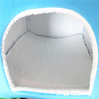 Lit pour animaux de compagnie, maison pour chien et chat, yourte, nid en forme de fraise, tente, niche pour animaux de compagnie, grotte, lit pour dormir, tapis en peluche, lit en coton pour chiot, tente chaude pour l'hiver