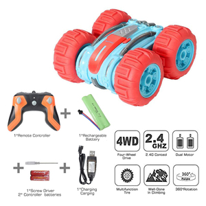 prórroga doble lado 4WD RC Coche juguete de control remoto de coche vehículo anfibio en el agua y la tierra - Product Image 4
