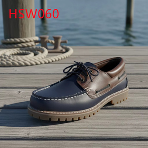 ZYF, Zapatos Náuticos Planos con Cordones, Estilo Popular en el Mercado Español, Resistentes a las Arrugas, con Suela de Goma Duradera, Modelo HSW060 - Product Image 2