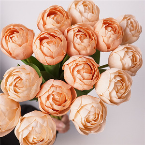 Arreglo Floral de Tulipanes de Seda Hechos a Mano de Alta Calidad, Pequeños y Frescos, para Decoración de Interiores, Adornos de Escritorio, Decoración Floral para Bodas - Product Image 2