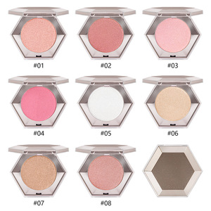 Tùy chỉnh nhãn hiệu riêng tàn ác miễn phí làm nổi bật Palette cao sắc tố ánh sáng lung linh Glow khuôn mặt làm sáng ép bột trang điểm <span class=keywords><strong>Highlighter</strong></span> - Product Image 2
