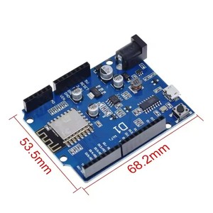 D1 WiFi UNO R3 CH340G บอร์ดพัฒนาที่ใช้ ESP8266 ชิลด์อิเล็กทรอนิกส์อัจฉริยะ PCB รองรับ IDE - Product Image 4