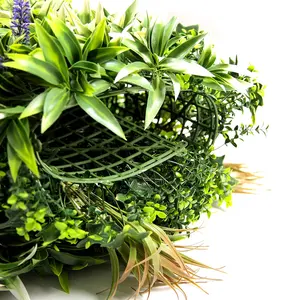 ZC haute qualité personnalisé 3d artificiel jungle mur plantes panneau vertical jardin vert
