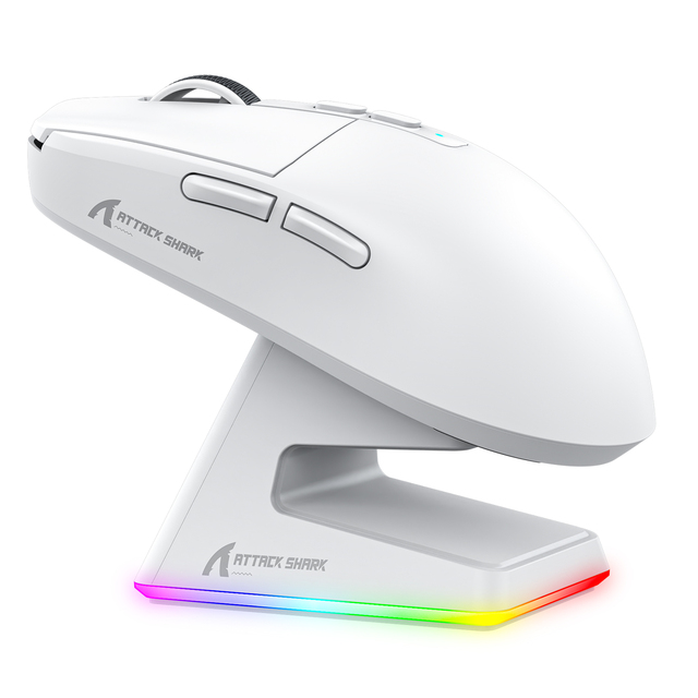 X6 BT Receiver Optical Mouse 26000DPI PAW3395 Sensor 2.4G Wireless Gaming Mouse 49g Ultra-lightweight Ergonomic RGB Magnetic