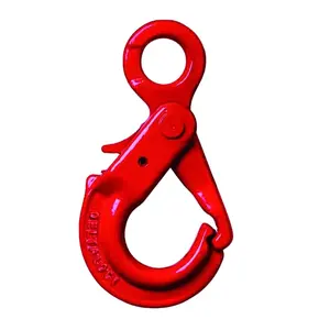 self locking hook with grip latch fitting for 16 mm chain 8.2T self locking eye hook with grip latch