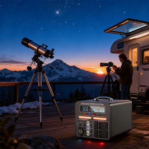 Estación de Energía Portátil de Litio Ternario, Onda Sinusoidal Pura, Salida de CA de 1500W 220V, Entrada Solar de 200W, Arrancador de Coches, Más de 2500 Ciclos - Product Image 4