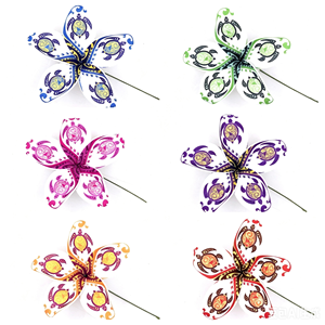 Pique à cheveux en mousse EVA motif <span class=keywords><strong>tortue</strong></span> tribale polynésienne, fleur de frangipanier hawaïenne pour fête de Luau sur la plage - Product Image 3