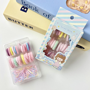 Hairpin World Children's Hair Ties Soft Elastic Rubber Bands Cartoon Design Daily Use Hair Accessories - Product Image 4