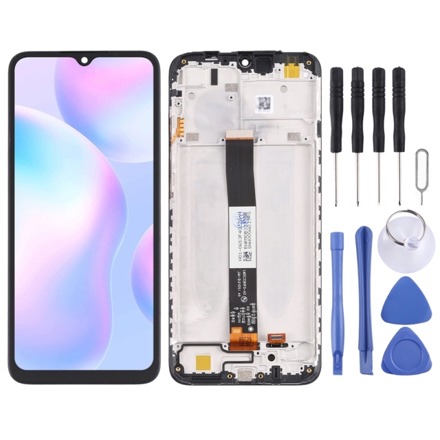 Original LCD Screen and Digitizer Full Assembly With Frame for Xiaomi Redmi 9A/Redmi 9C/Redmi 9C NFC/Redmi 9AT/Redmi 9i