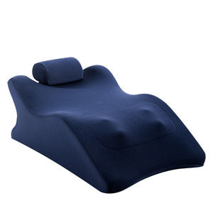 Neck Massager Pillow With Kneading Function For Neck Waist Back And Legs Rectangular Trapezoid Shape Hemp Fabric 36V - Product Image 1