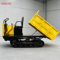 Camion benne sur chenilles haute performance, benne sur chenilles compacte à grande capacité de chargement pour travaux de terrassement et agricoles