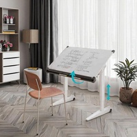 Cadre de bureau debout d'ascenseur à gaz de conception moderne panneau de bois en métal réglable en hauteur mobile pour la maison bureau hôtel utilisation pliable