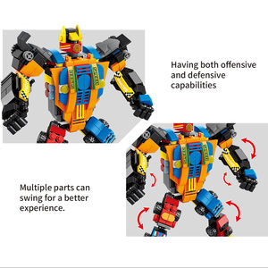 8 en 1 plastique guerrier assemblage voiture déformation Robot blocs de construction <span class=keywords><strong>jouet</strong></span> pour enfants - Product Image 3