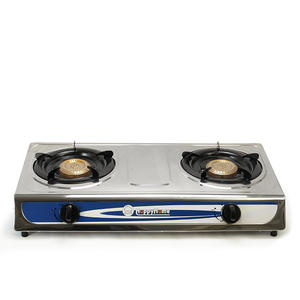 Cuisinière à gaz portable en acier inoxydable à 2 brûleurs, prix avantageux - Product Image 1