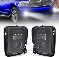 OPPLIGHT Phares antibrouillard LED pour 1500 2013 2014 2015 2016 2017 48W Noir Corps Lumière de conduite Pickup Clair Pare-chocs Feux de croisement