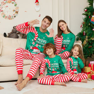 PASUXI Set di pigiami <span class=keywords><strong>natalizi</strong></span> 2025 stampa moda <span class=keywords><strong>donna</strong></span> <span class=keywords><strong>abiti</strong></span> abbinati <span class=keywords><strong>abiti</strong></span> da notte <span class=keywords><strong>donna</strong></span> - Product Image 2