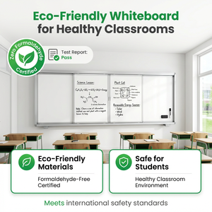 <span class=keywords><strong>Pizarra</strong></span> Magnética Deslizante para Escuela, de Buena Calidad, Moderna, para Educación, para Aulas Grandes - Product Image 3