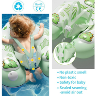 Flotteur gonflable pour bébé avec pare-soleil Jouets de piscine améliorés pour bébé de 6 mois à 6 ans