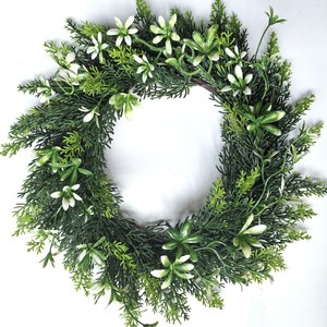 Guirnalda Decorativa Navideña en Oferta, Guirnalda Circular con Frutos Rojos y Piñas, Guirnalda Artificial de Espuma y Ciprés PE - Product Image 5