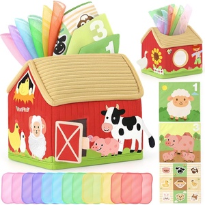 Juguetes Sensoriales Cuadrados de Tela Suave con Textura Arrugada Montessori para Recién Nacidos y Niños, Aprendizaje Educativo Preescolar - Product Image 1