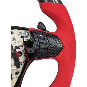 Volant en fibre de carbone 3 branches style course personnalisable pour tout modèle de voiture - Product Image 5