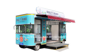 Chariot de restauration mobile OEM / Kiosque de restauration de rue à vendre / Chariot de restauration sur scooter / Chariot de hot-dogs commercial - Product Image 4