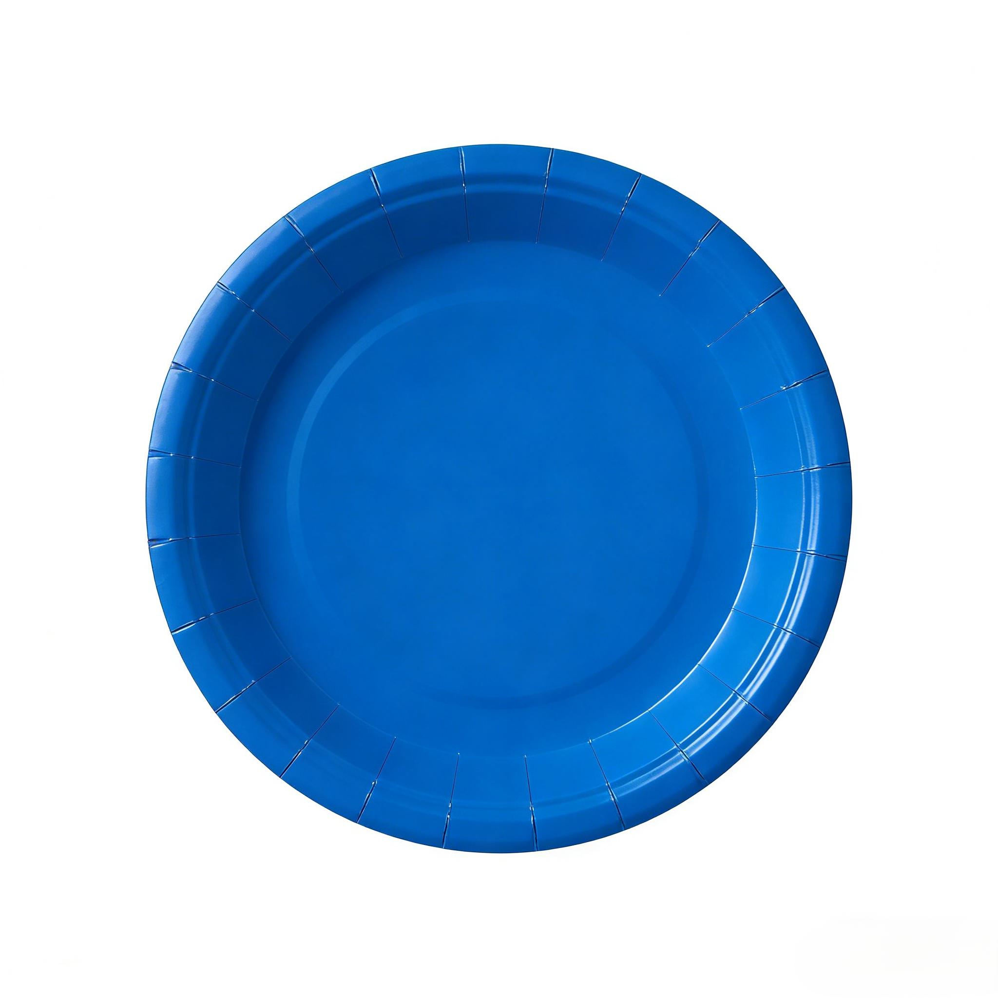 Plato de papel de 9 pulgadas * 10 piezas * Azul