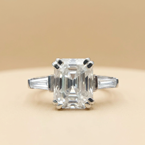 Anillo de compromiso y boda de oro macizo de 10K con diamante blanco cultivado en laboratorio de 2.5 CT, calidad VVS/VS EF, joyería fina de moda, certificado IGI - Product Image 1