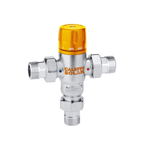 Miscelatore Termostatico Solare Regolabile <span class=keywords><strong>Caleffi</strong></span> 30-65°C 3/4 Pollici per Componenti Scaldabagno - Product Image 1