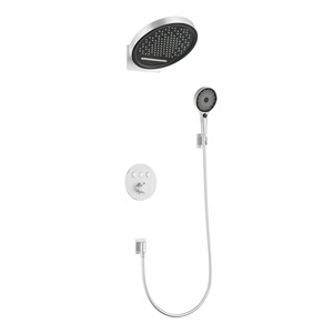 Set <span class=keywords><strong>Doccia</strong></span> Incassato WEIHAO Bianco a <span class=keywords><strong>2</strong></span> Funzioni <span class=keywords><strong>con</strong></span> Soffione a Pioggia e Doccetta per Bagno - Product Image 2