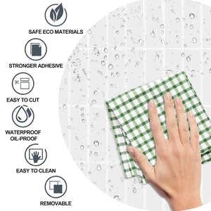 Autocollant mural auto-adhésif en marbre <span class=keywords><strong>pas</strong></span> <span class=keywords><strong>cher</strong></span>, facile à installer, papier peint épais à peler et coller pour chambre à coucher, salon, décoration intérieure - Product Image 4