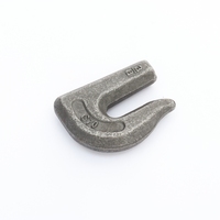 Gancho de Seguridad Industrial Forjado por Caída Grado 70, Soldable, de Acero Aleado de 3/8" para Cadena, para Remolques de Tractores y Equipos de Elevación