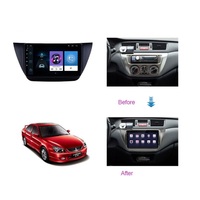 Lecteur multimédia Android pour voiture Jiawell 9 pouces, autoradio GPS WIFI Carplay Android Auto GPS écran tactile pour Mitsubishi Lancer IX 2006-2010