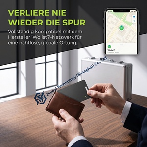 Rastreadores GPS AirTags para tarjetas, paquete de 4, 2 tarjetas, nombre, antirrobo, carbono, SmartFinder, similar a Mini <span class=keywords><strong>ATUVOS</strong></span>, colgante para maleta 10 - Product Image 4