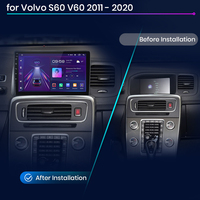 Autoradio Junsun Carplay Android Auto pour VOLVO Lecteur DVD de voiture pour VOLVO S60 V60 2011-2020 Autoradio stéréo