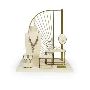 แท่นโชว์เครื่องประดับไมโครไฟเบอร์เกรดพรีเมียม ฐานเรซิ่น สีสั่งทำได้ สำหรับแหวน สร้อยข้อมือ สร้อยคอ - Product Image 3