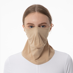 Custom Logo Summer Women's Sun Protection Mask Breathable Mesh <strong>Face</strong> <strong>Cover</strong> with Detachable Brim UV Protection Ice Silk Style - Product Image 6