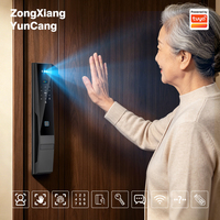 Cerradura Inteligente Multifuncional Digital L4 con Pantalla Integrada, Cámara 3D, Desbloqueo por Huella Dactilar, Control por Wi-Fi/Aplicación a través de la Aplicación Tuya para Madera