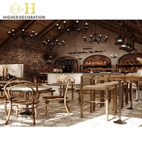 Comptoir de café personnalisé de haute qualité, design en bois, comptoir de présentation de boulangerie, comptoir de bar de café