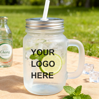 Topjlh Vente en gros de tasses en verre mat personnalisées de 430 ml, impression de logo photo personnalisée en vrac