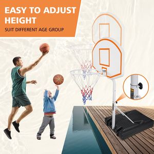 Sistema de Baloncesto Portátil Db, Altura Ajustable de 3.1 a 4.7 pies, Tablero de 36 Pulgadas, para Entrenamiento en Interiores y Uso Junto a la Piscina - Product Image 5