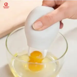 Separatore di uova per uso alimentare miscela di uova in Silicone senza Bpa Pluck tuorlo ventosa separatore bianco