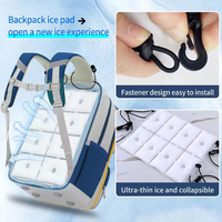 Coussin de refroidissement réutilisable pour sac à dos PCM Ice Pack, universel, s'adapte à la plupart des sacs à dos, coussin de refroidissement souple, pour les voyages en plein air en été